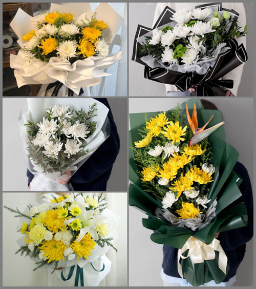 广东梅州市五华县横陂镇小都村白事花束代送